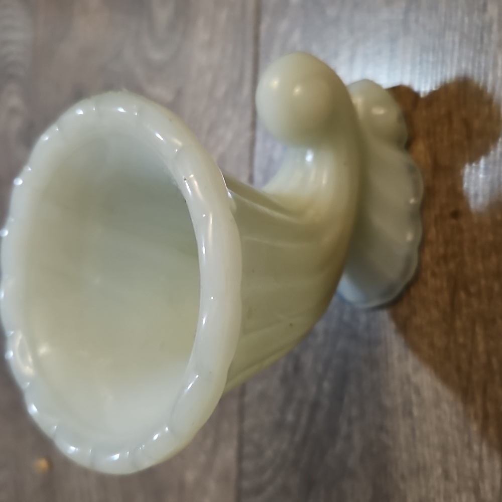Vintage Glass Cornupia Small Vase